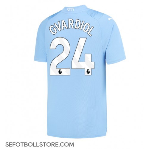 Manchester City Josko Gvardiol #24 Replika Hemmatröja 2023-24 Kortärmad